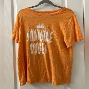 Orange sunshine vibes tshirt